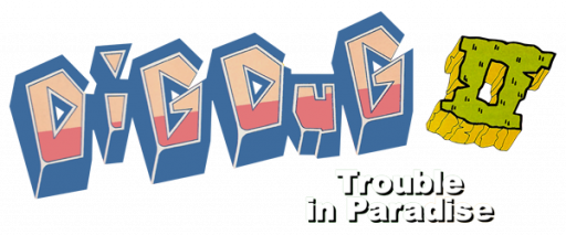 Dig Dug II - Trouble in Paradise (USA, Europe) (Virtual Console) logo